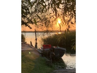 Achterwasser Sonnenuntergang