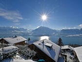 Aussicht auf Thunersee und Berge