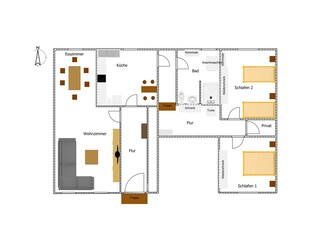 Appartamento per vacanze Lützkampen Pianta del piano 17