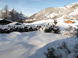 Aussicht vom Haus im Winter