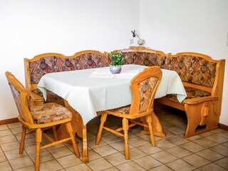 Dining area in the kitchen