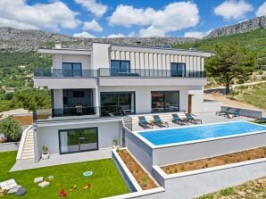 NEW Villa Fortress, private pool, Game room, sea views - Solin - image1