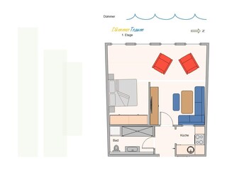 Ferienwohnung Lembruch Grundriss 6