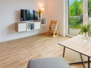 Wohnbereich mit TV und WLAN