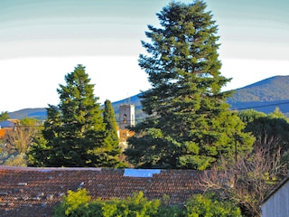 View from the first floor down to the old Village