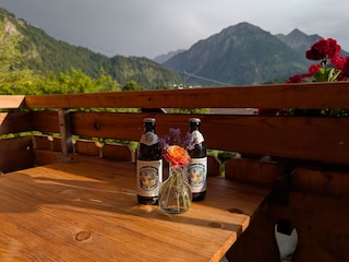 Den Abend genießen auf dem Südbalkon