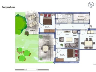 Appartamento per vacanze Greetsiel Pianta del piano 19