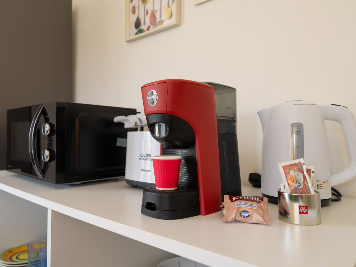 Coffee machine in the kitchen