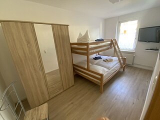 Schlafzimmer mit Etagenbett