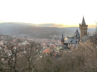 Blick zum  Schloss Wernigerode