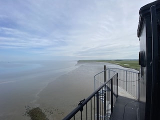 Ausblick vom Leuchtturm "Obereversand"