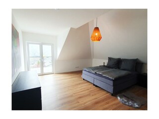 Bedroom 1 with access to the panoramic balcony