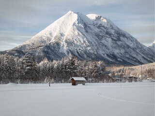 Drohnenaufnahme Schnee