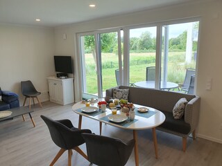 Frückstück mit Blick auf die Haffwiesen