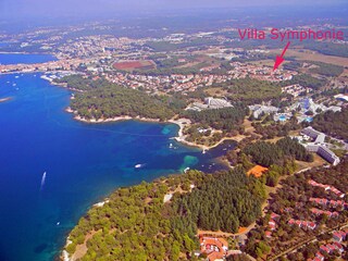 Lage von Villa Symphonie in Porec - Istrien