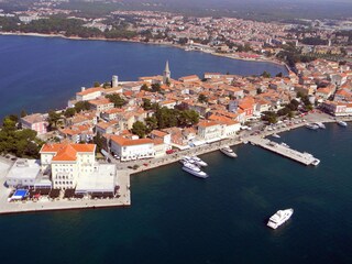 Old-town of Porec with the basilica