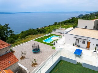 The panoramic sea views from the Villa are breathtaking