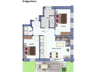 Apartamento de vacaciones Greetsiel Plano de planta 26