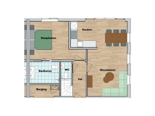 Casa per le vacanze De Cocksdorp Pianta del piano 32