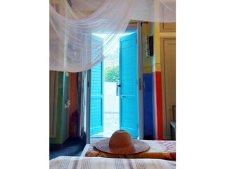 View to the downstairs terrace