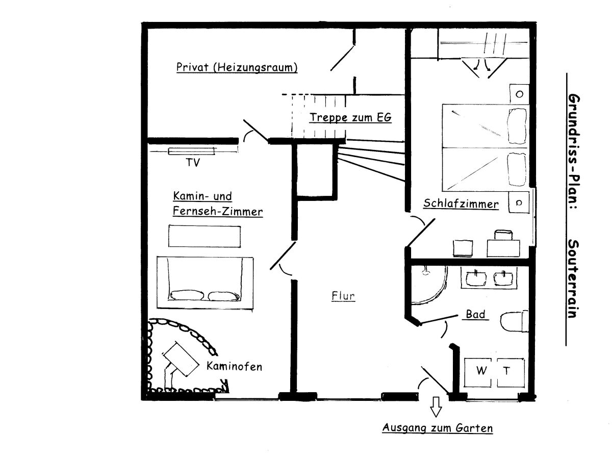 Grundriss-Plan  Souterrain