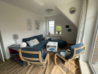 gemütliche Sofa-/Sessellandschaft