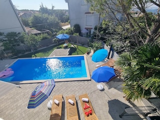 Pool view from the terrace