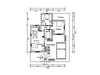 Casa per le vacanze Kamilari Pianta del piano 58