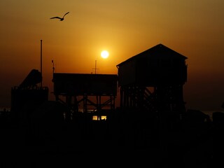 Sonnenuntergänge am Strand