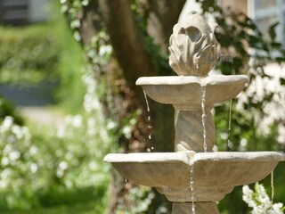 Entspannung pur mit plätscherndem Brunnen
