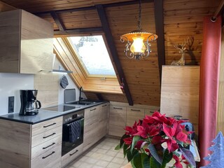 FeWo Hexe / 2 pers. / kitchen with dishwasher