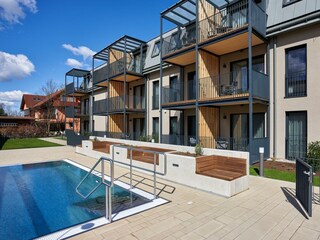 Aparthotel Bad Radkersburg Außenansicht mit Pool