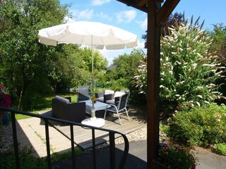 Terrasse süd-ostseitig Landhaus Leitersdorf