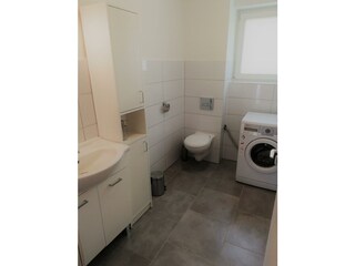 Ferienwohnung Thermenland WC Waschmaschine
