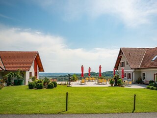 Ein Blick auf die Terrasse