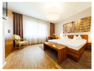 Gut schlafen in edlem, elegantem Zimmer.