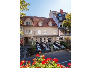 Blick auf Pfeiler's Hotel