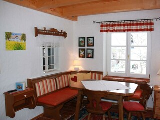 Sitzecke in der Veranda