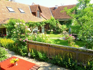 Blick von der Terrasse Romantikstöckl Altes Gehöft