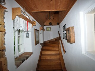 Aufgang ins OG zum Schlafzimmer Romantikstöckl