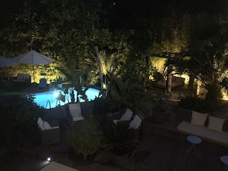 Pool at night