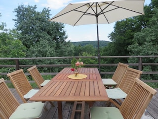Essen auf der Terrasse