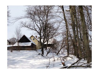 Ferienhaus im Winter