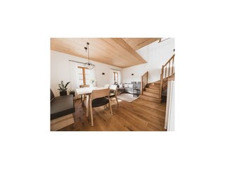 Wohn- / Essküche im Appartement Weinrebe