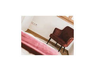 Das Schlafzimmer im Appartement Weinrebe