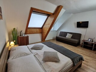 Schlafzimmer im City-Appartement 2