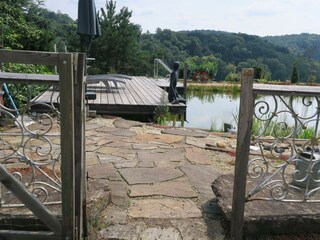 Eingang zum Schwimmteich