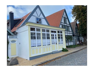 Veranda vor dem Haus