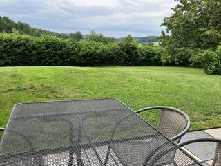 Blick von der Terrasse aus