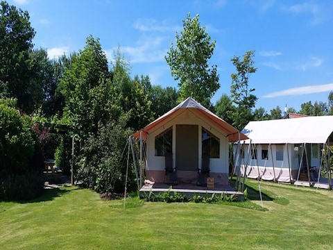 Casa de vacaciones Tienda safari en Frisia naturaleza